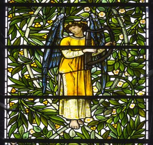 Engel Muzikant, 1873 door Edward and Morris Burne Jones